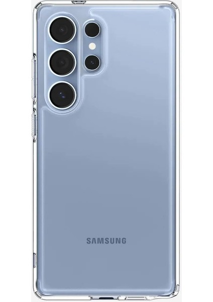 Galaxy S25 Ultra ile Uyumlu Ince Kılıf Crystal Hybrid Sararma Karşıtı Duraclear Hava Kanalı Teknolojisi Askeri Sınıf Koruma Crystal Clear Şeffaf Kapak - ACS08973