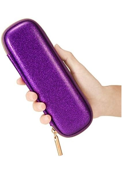 Pencil Için Tutucu Kutusu, Aksesuarları Elastik Kayış Kol Taşıma Çantası USB Kablosu File Cepli, Mor Glitter modelleri