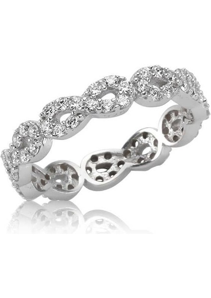 Hk Gümüş Kadın Yüzük Tamtur Sonsuzluk |Gümüş Takı Hediyelik Ürünler