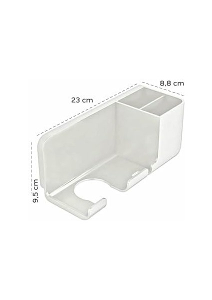Life Duvara Sabitlenen Beyaz Saç Kurutma Makinesi Düzenleyici Organizeri MIT1166 modelleri