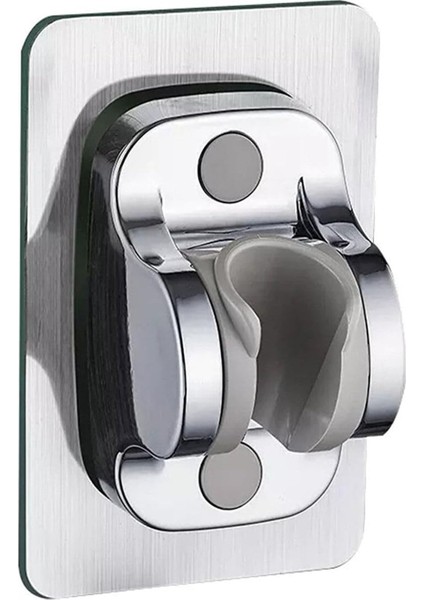 Krom Kendinden Yapışkanlı 15 kg Taşıyabilen Duş Başlığı Askısı Duş Mafsalı