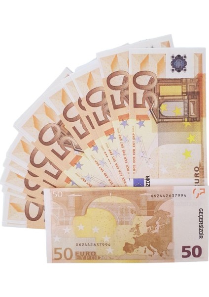 Konsol 300 Adet 50 Euro Sahte Geçersiz Düğün Parti Şaka Malzemesi PP191208