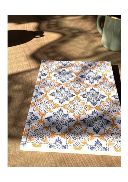 Tanıtım Ciltli, A5 Not Defteri, 64 Yaprak, 90 Gr. Ivory Kağıt, 6 Farklı Kapak Tasarımı (Mediterranean Pattern Kapak Tasarım) fiyatları