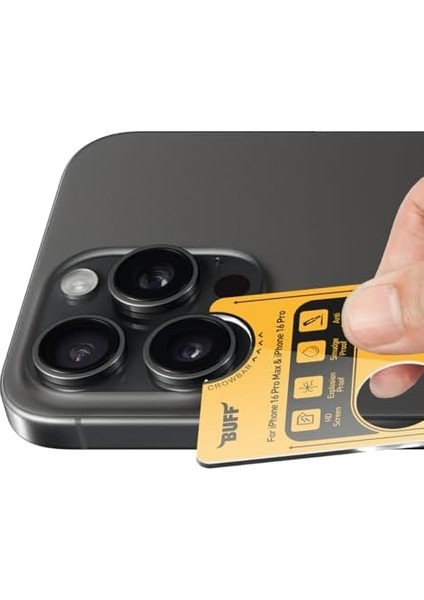 Labs 16 Pro Max / 16 Pro ile Uyumlu Titanyum 9h Lens Koruyucu modelleri