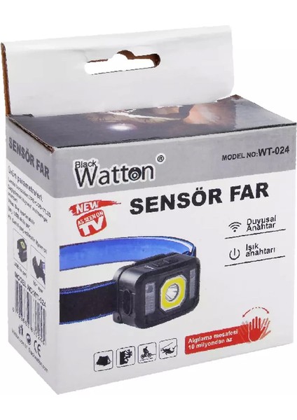 Pratik Sensörlü Sinyalli Kafa Lambası WT-024 - Lisinya
