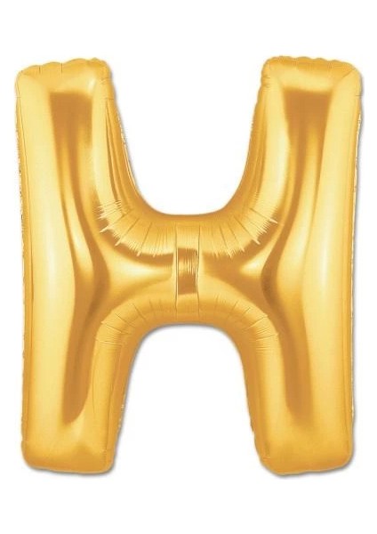 H Harf Folyo Balon Altın Renk 40 Inç - Lisinya