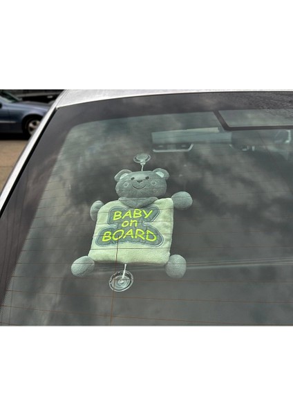 Reflektörlü Arabada Bebek Var Aparatı - Gri fiyatları