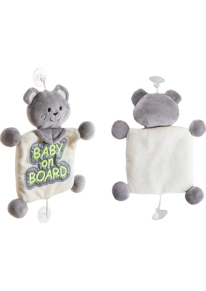 Reflektörlü Arabada Bebek Var Aparatı - Gri modelleri