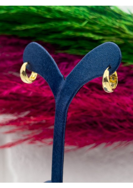 925 Ayar Gümüş Kalemli Gold Renk Halka Modeli Zarif Kadın Küpe fiyatları