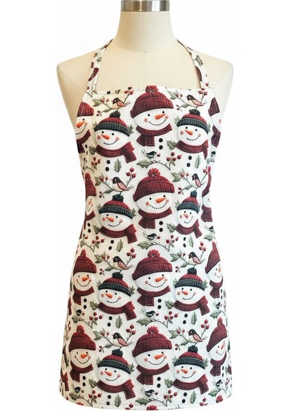Unisex Mutfak Önlüğü Aşçı Önlüğü Yeni Yıl Yılbaşı Noel Baba modelleri