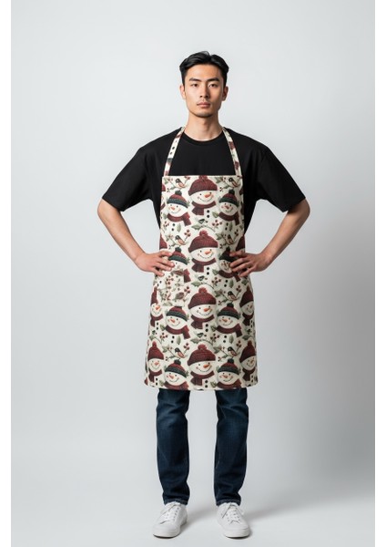 Unisex Mutfak Önlüğü Aşçı Önlüğü Yeni Yıl Yılbaşı Noel Baba fırsatları