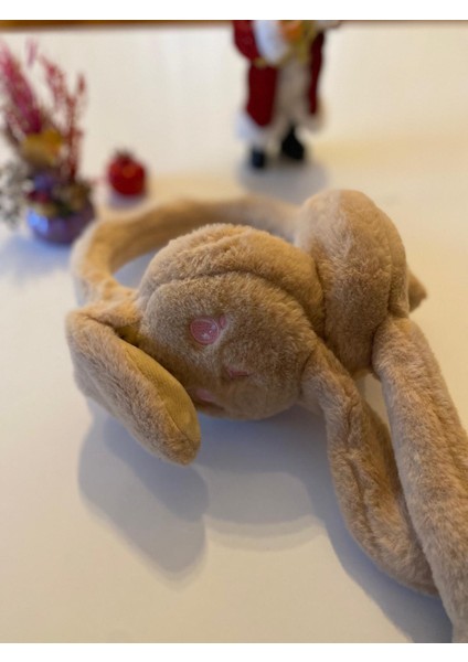 Peluş Tavşan Kulaklı Hareketli Yumuşak Sıcak Tutan Kulaklık modelleri