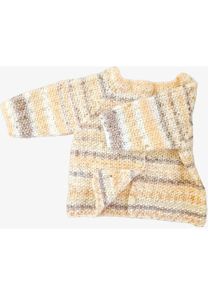 1-2 Yaş Örgü Unisex Bebek Hırkası modelleri