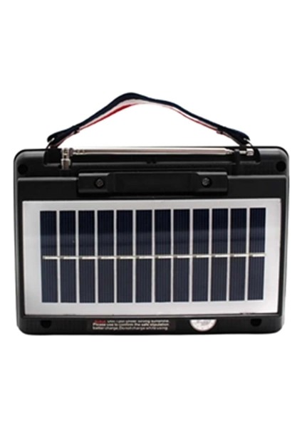 KTF-1428 Taşınabilir Güneş Enerjili Bluetooth Radyo Hoparlör – Şarjlı, Radyo, Mp3, Aux Girişli