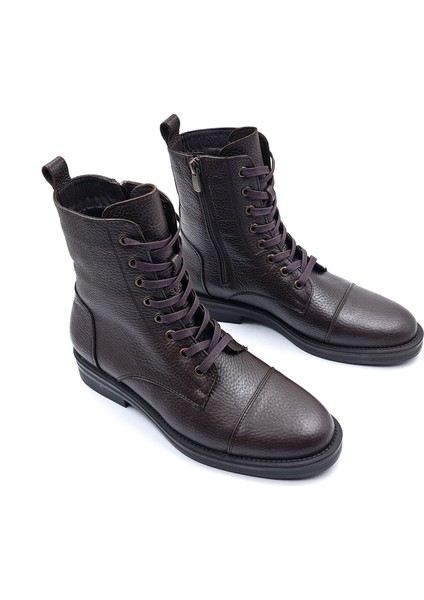 SV515 Hakiki Deri Oxford Tarz Kadın Kahverengi Postal Bot fiyatları