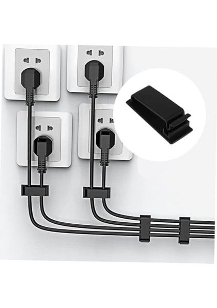 Kablo Klipsleri 4&apos;lü Set, Kendinden Yapışkanlı Kablo Düzenleyici Tutucu, Masa Altı Duvar Yatak Başlığı Için Kablo Sabitleyici, Pc Bilgisayar USB Şarj Ethernet Kablo Bağı, Ev Ofis Için fiyatları