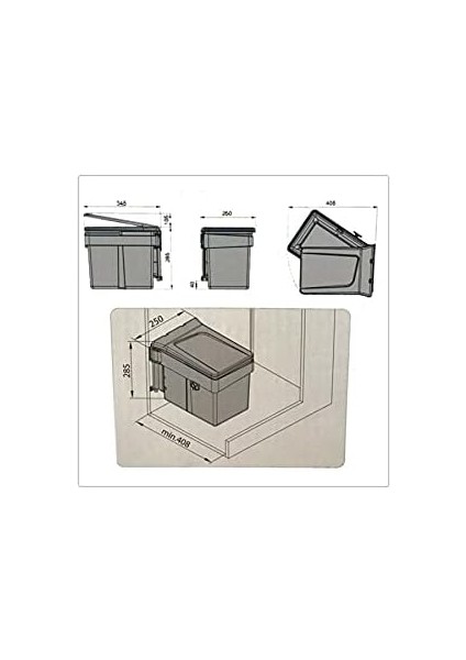 Dolap Içi Çöp Kovası 15 L fiyatları