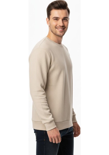 Erkek Büyük Beden Sıfır Yaka Selanik Sweatshirt BGL-ST04871 modelleri