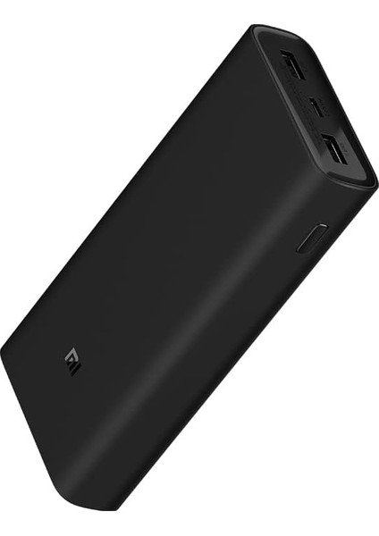 Mi 50W Power Bank 20000 Mah, Taşınabilir Şarj Cihazı Tip C Çıkış ve Girişler ve 2 USB Çıkışı, Taşınabilir Şarj Cihazı Dizüstü Bilgisayar Şarjını Destekler, Siyah