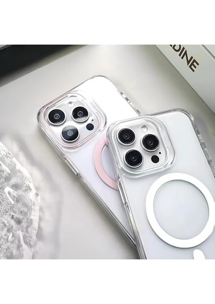 iphone 15 Için Serisi ile Uyumlu Kesinlikle Sararmayan Ultra Şeffaf Kristal Berraklığında Akrilik Sert Kılıf Metal Tuşlar ve Güçlü Manyetik Premium Kılıf (Siyah) modelleri