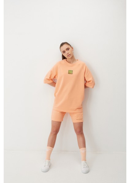 Square Logo Nakışlı Oversize Heavy T-Shirt fiyatları