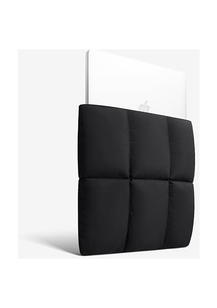 Kabarık Dizüstü Bilgisayar Kılıfı 13 Inç 14 Inç, Kapitone Puffer Laptop Taşıma Çantası, Air M3 2024 M2 M1 ile Uyumlu Yastık Kılıfı, Pro 13 Inç 14 Inç, Siyah modelleri