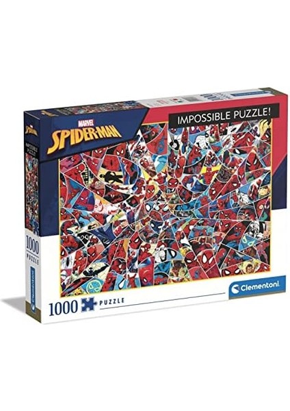 39657 Bulmaca- -1000 &apos;da Üretilmiştir, 1000 Parça, Zor Bulmacalar, Imkansız, Örümcek Adam, Yetişkin, Çok Renkli, Orta fiyatları