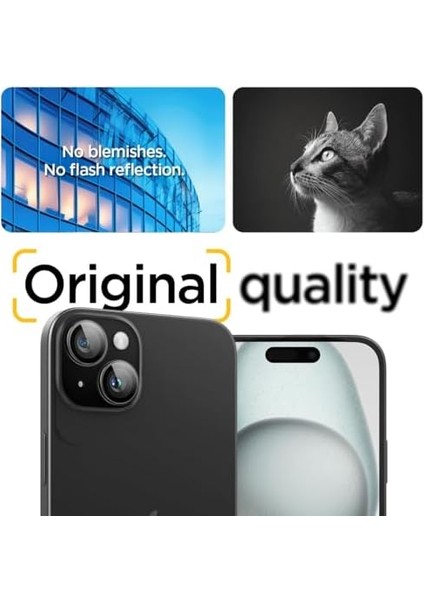 15 / 15 Plus / 14 / 14 Plus ile Uyumlu Kamera Lens Camı Koruyucu Kolay Kurulum Glas.tr Ez Fit Optik Pro (2 Adet) Crystal Clear - AGL06918 fiyatları