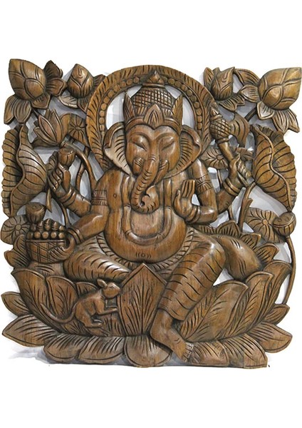 Ahşap Duvara Asmalı El Oyması Pano 2/1 - Lisinya modelleri