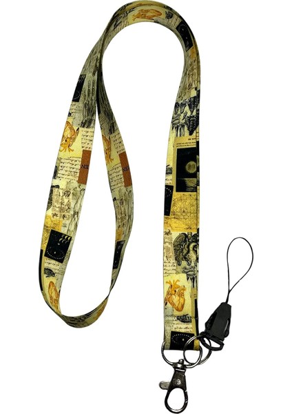 Anatomik Model Boyun Ipi Telefon Askısı Lanyard