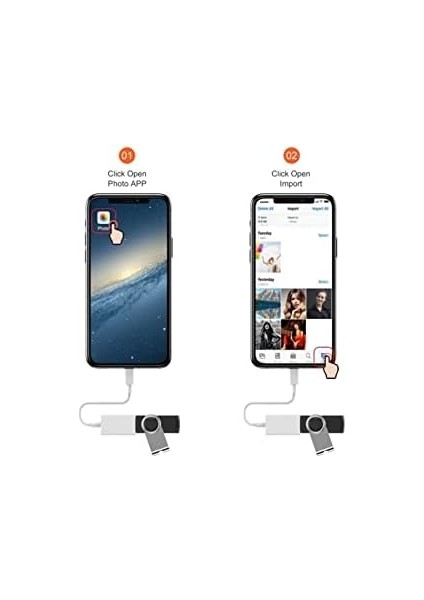 Happy Iphone Ipad Için Lightning To Otg Adapter Dişi USB Dönüştürücü Adaptör Disk Yedek Alma fiyatları