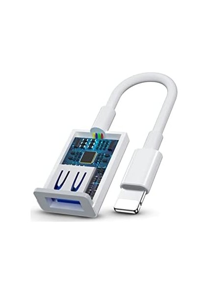 Happy Iphone Ipad Için Lightning To Otg Adapter Dişi USB Dönüştürücü Adaptör Disk Yedek Alma modelleri