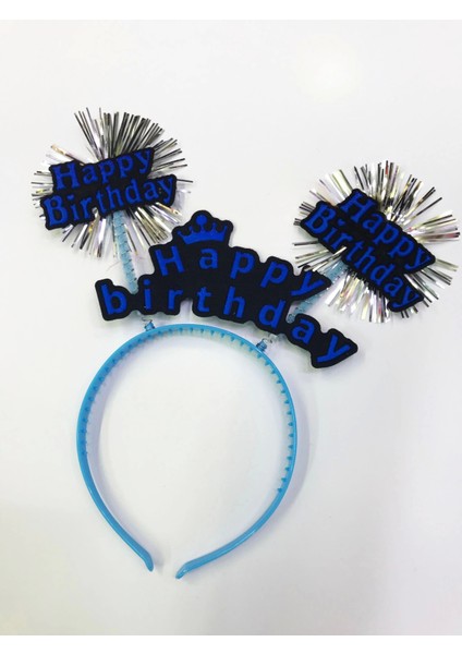 Happy Birthday Neon Renk Doğum Günü Tacı 12 Adet - Lisinya fırsatları