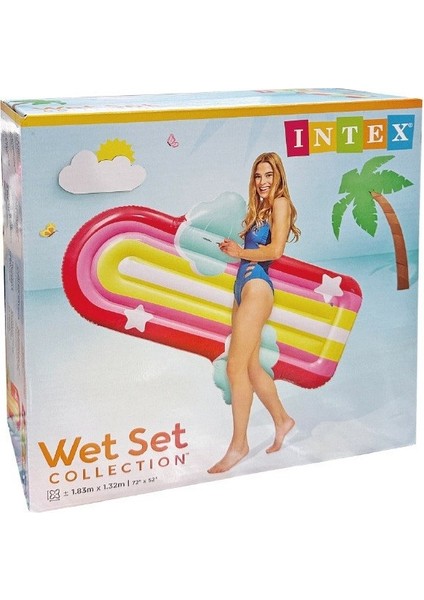 Intex Gökkuşağı Desenli Bulutlu Yatak 175CM -58729 (Lisinya) fiyatları