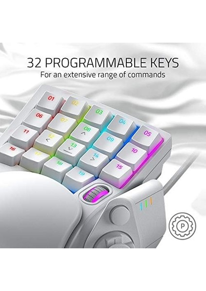 Tartarus Pro - Oyun Tuş Takımı - Analog-Optik Düğmelere ve Hızlı Ateş Moduna Sahip Oyun Kumandası (32 Programlanabilir Düğme, Özelleştirilebilir Tetik Noktası, 8 Profil) Mercury modelleri