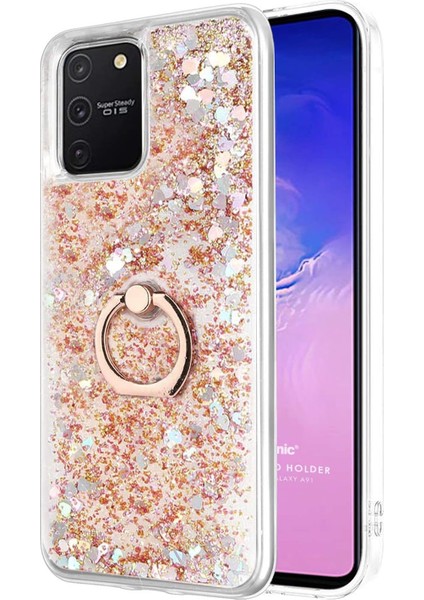 S10 Lite Için Kılıf Glitter Holder [ S10 Lite ile Uyumlu Kılıf - ]