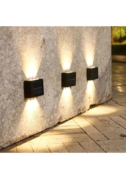 2'li Solar Duvar Aydınlatması 6 Ledli Gün Işığı fiyatları