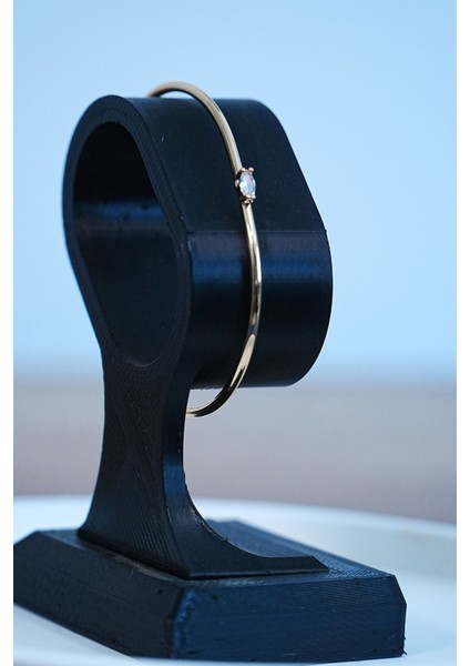 Gold Renk Kelepçe Model Zirkon Taşlı Çelik Bileklik Kaliteli indirimleri