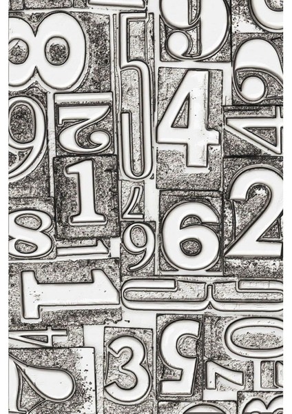 3D Doku Kalıbı - Tim Holtz Numbered