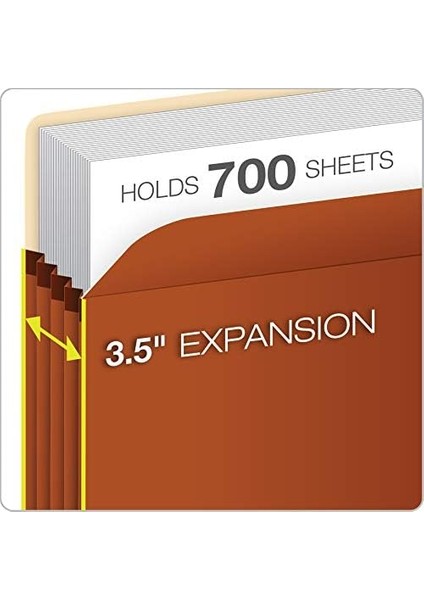 Genişleyen Dosya Cepleri, Mektup Boyutu, Redrope, 3,5" Genişletme, Dupont™ Tyvek® Malzemesi ile Güçlendirilmiş, Redrope, Kutu Başına 25 (1524E-OX) modelleri