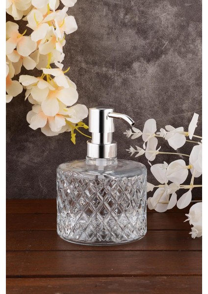 Cam Sıvı Sabunluk - Şeffaf (Şeffaf)