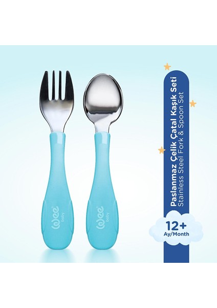 Paslanmz Çelik Çatal Kaşık Seti Mavi fiyatları