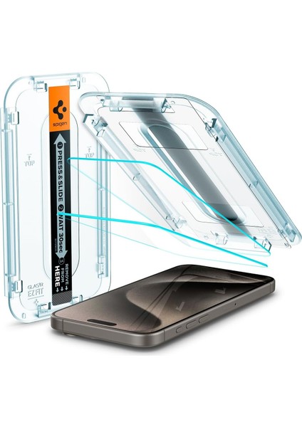 15 Pro Max Cam Ekran Kurulum Glas.tr Ez Fit Slim Hd (2 Adet) - AGL06872