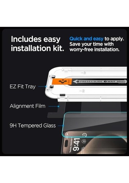 15 Pro Max Cam Ekran Kurulum Glas.tr Ez Fit Slim Hd (2 Adet) - AGL06872 fiyatları