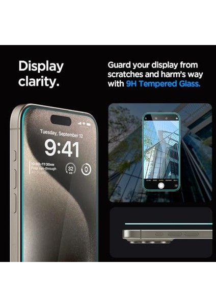 15 Pro Max Cam Ekran Kurulum Glas.tr Ez Fit Slim Hd (2 Adet) - AGL06872 modelleri