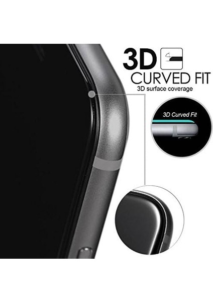 A7 2017 Uyumlu Full Kaplayan Temperli 5d Ekran Cam (Beyaz) modelleri