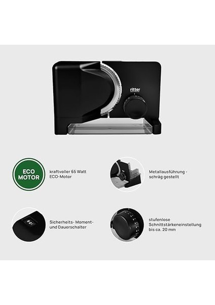 E 16 Siyah Çok Amaçlı Elektrikli Salam Sosis Gıda Dilimleyici Alman Ürünü fiyatları