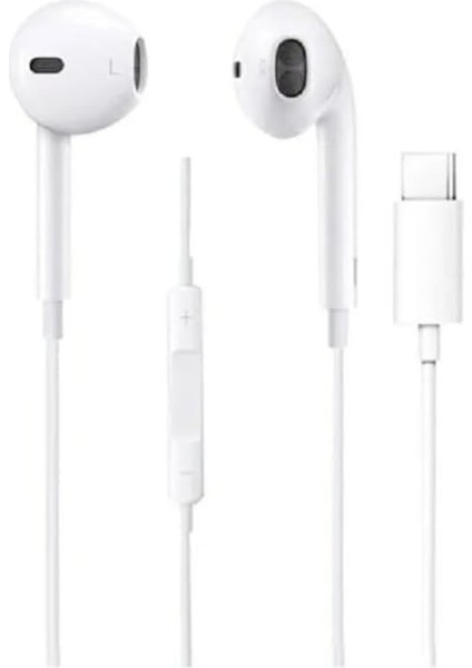 Happy 15/15 Plus / 15 Pro ve 15 Promax Uyumlu Kulaklık Type-C Girişli Kulaklık. Aynı Zamanda Diğer Marka Modellerle De Uyumlu, İP15KLK