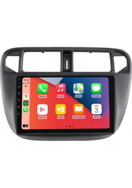 Maitec M-T-C 464 QLED Serisi Honda Civic Ies 1997 2001 4+64GB Multimedya Teyp