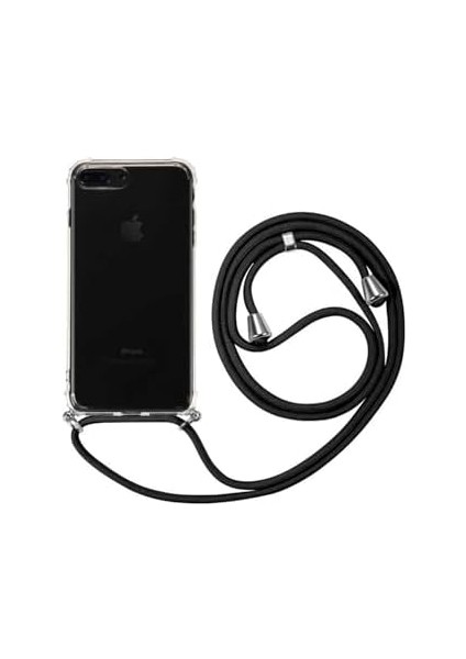 8 Plus Kılıf Boyun Omuz Askılı Ipli Anti Şok Köşe Korumalı Şeffaf Silikon Kmp ile Uyumlu fiyatları